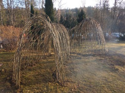 Gotowy wigwam i tunel