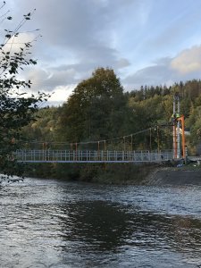 Prace remontowe na kładce