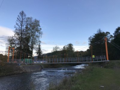 Prace remontowe na kładce