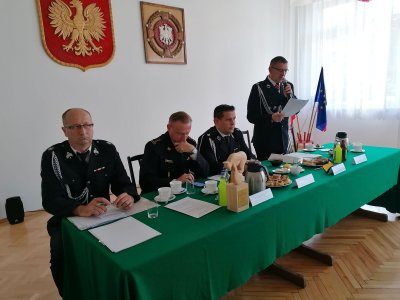 Przemawia Jan Pilch - komendant miejski OSP