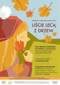 Konkurs plastyczny "Liście lecą z drzew" - plakat