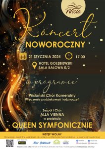 Plakat Koncertu Noworocznego z programem