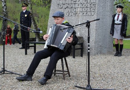 Występ Krzysztofa Cieślara na akordeonie