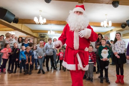 Fragment spotkania z Mikołajem w Nowej Osadzie