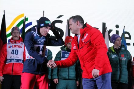 Burmistrz Tomasz Bujok i Stefan Hula