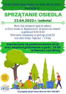 Plakat informacyjny osiedla Nowa Osada