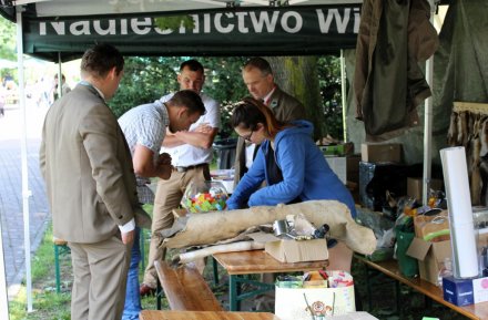 Stoisko z "cegiełkami"