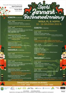 Śląski Jarmark Bożonarodzeniowy - plakat z programem