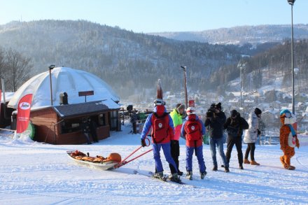 Nagranie programu na stoku Nowa Osada z udziałem ratowników GOPR