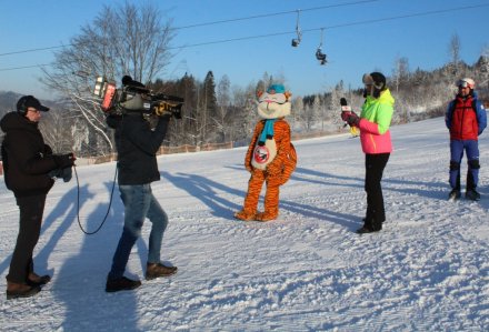 Nagranie programu na stoku Nowa Osada z udziałem ratowników GOPR