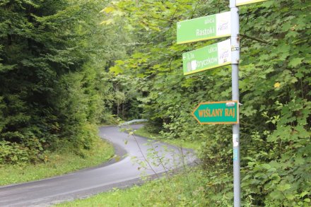 Fragment wyremontowanej ulicy Rastoki