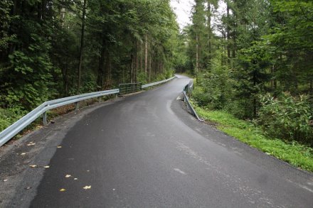 Fragment wyremontowanej ulicy Rastoki