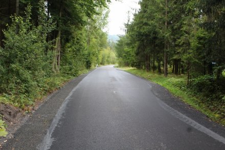 Fragment wyremontowanej ulicy Rastoki