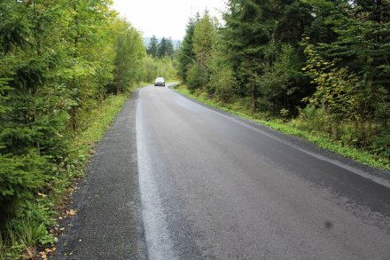 Fragment wyremontowanej ulicy Rastoki