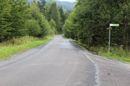 Fragment wyremontowanej ulicy Rastoki