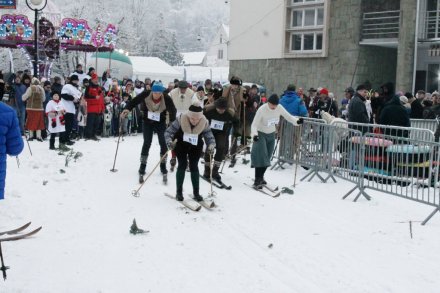 Rywalizacja na trasie biegu
