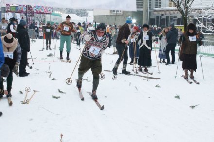 Rywalizacja na trasie biegu
