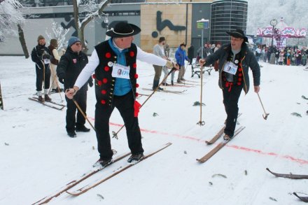Rywalizacja na trasie biegu