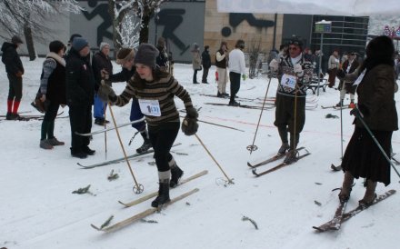 Rywalizacja na trasie biegu