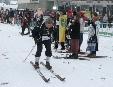 Rywalizacja na trasie biegu