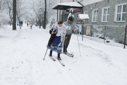 Rywalizacja na trasie biegu