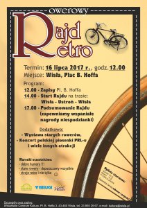 Plakat dotyczący Rowerowego Rajdu Retro