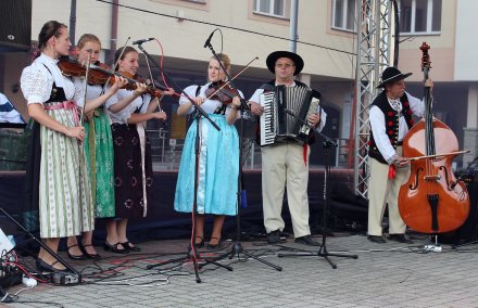 Kapela góralska na scenie