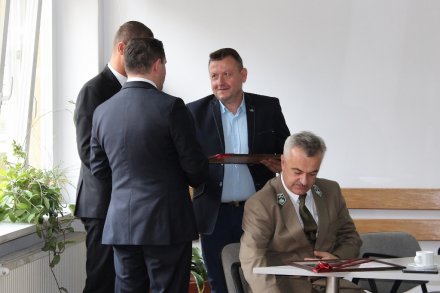 Podziękowania dla kierownika Pawła Kurka