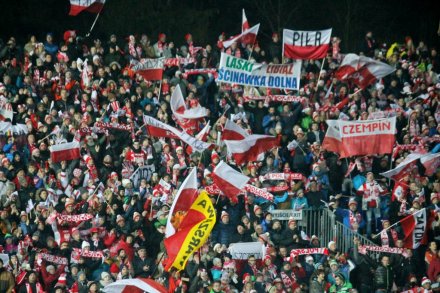 Kibice na skoczni w Wiśle