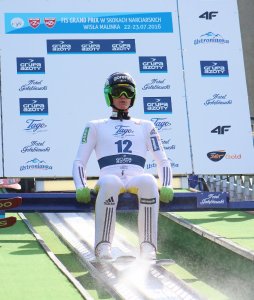 Peter Prevc na belce startowej