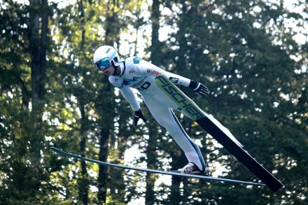 Paweł Wąsek w locie