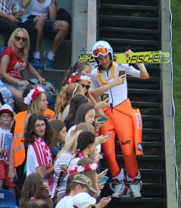 Kamil Stoch z kibicami