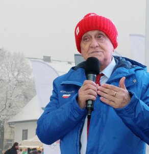 Trener Andrzej Strejlau w Wiśle