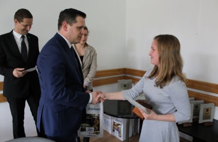 Burmistrz gratuluje Paulinie Cieślar