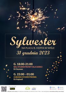 Sylwester na rynku w Wiśle - plakat