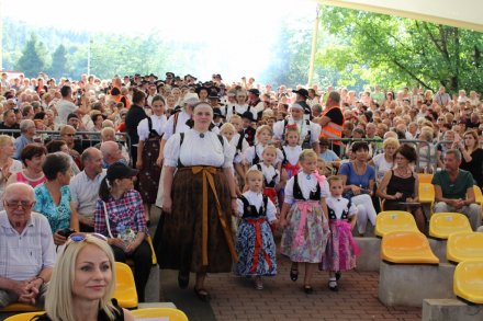 Wejście wiślan na scenę amfiteatru