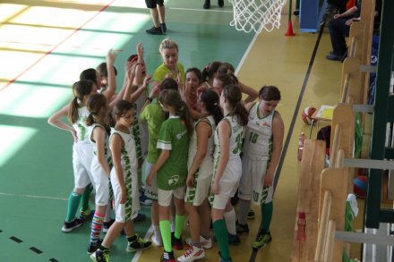 Ekipa wiślanek przed meczem