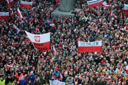 Publiczność na skoczni w Malince