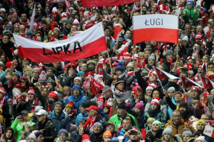 Publiczność na skoczni w Malince