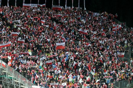 Publiczność na skoczni w Malince