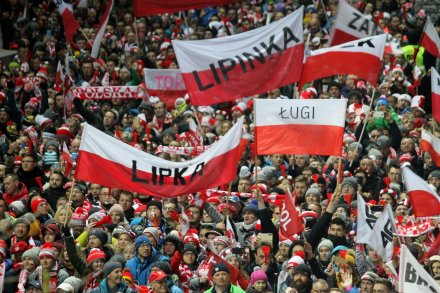 Publiczność na skoczni w Malince