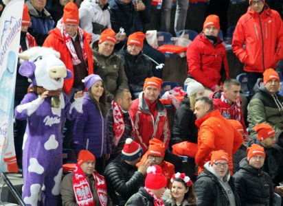 Publiczność na skoczni w Malince