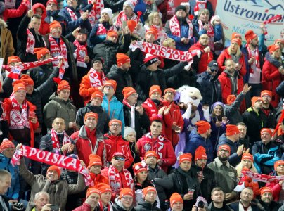 Publiczność na skoczni w Malince