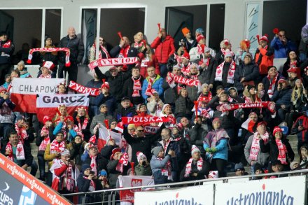 Publiczność na skoczni w Malince