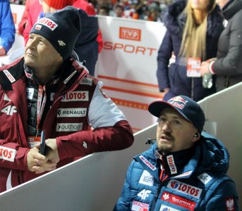 Apoloniusz Tajner i Adam Małysz