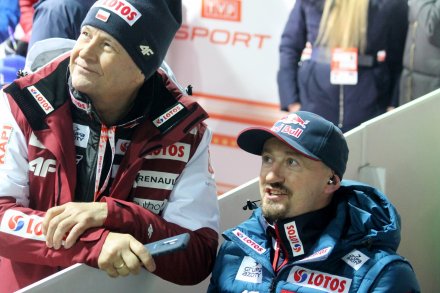 Apoloniusz Tajner i Adam Małysz