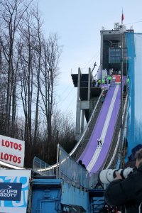 Wieża startowa wiślańskiej skoczni