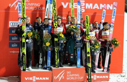 Podium zawodów drużynowych