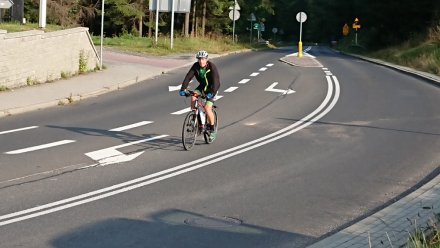 Rowerzyści na trasie