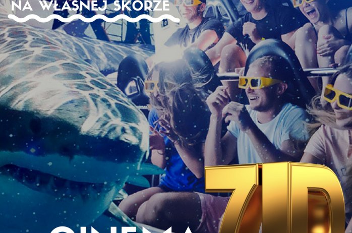 Plakat promujący kino 7D